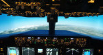 Simulateur de vol sur verin d'un Boeing 737 à Pontoise