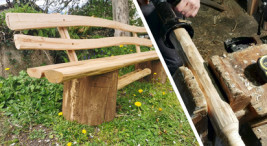 Atelier de fabrication de banc en bois près de Périgueux