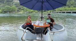 Embarquez sur un Donuts Boat pour une balade fun et sans permis à Trignac