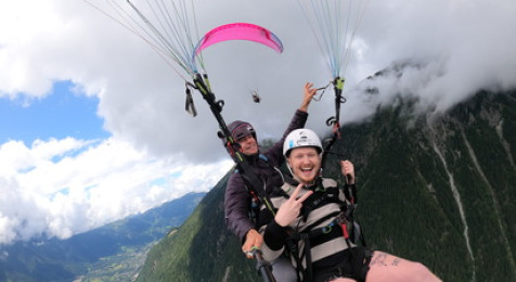 Baptême en parapente près de Chamonix