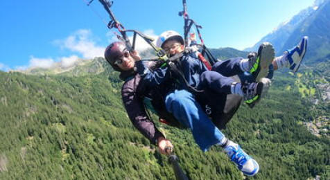 Baptême en parapente près de Chamonix