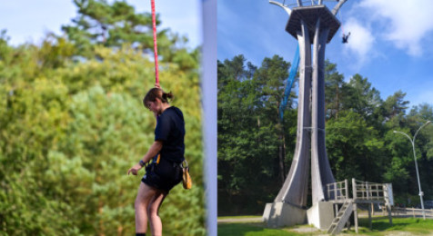 Saut en chute libre contrôlée dans la forêt de Camors