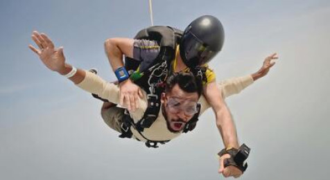 Baptême en hélicoptère et saut en parachute tandem à Argelès-sur-Mer
